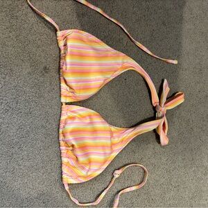Striped bikini top